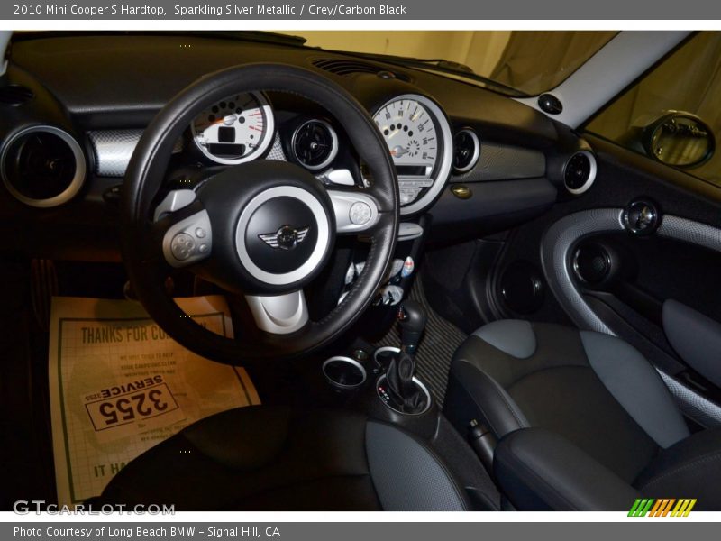 Sparkling Silver Metallic / Grey/Carbon Black 2010 Mini Cooper S Hardtop