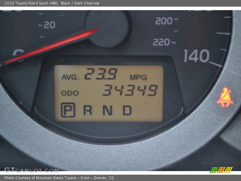 Black / Dark Charcoal 2010 Toyota RAV4 Sport 4WD