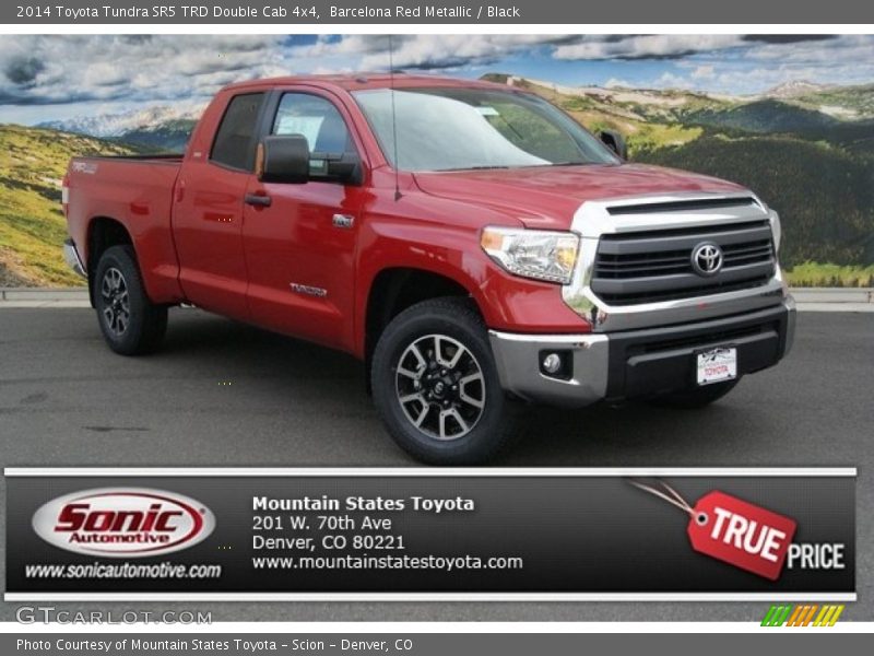 Barcelona Red Metallic / Black 2014 Toyota Tundra SR5 TRD Double Cab 4x4