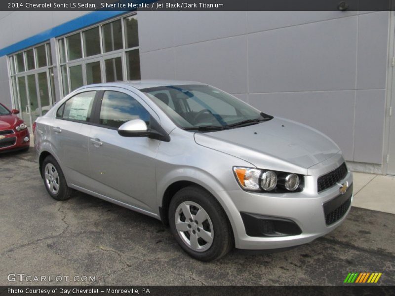 Silver Ice Metallic / Jet Black/Dark Titanium 2014 Chevrolet Sonic LS Sedan