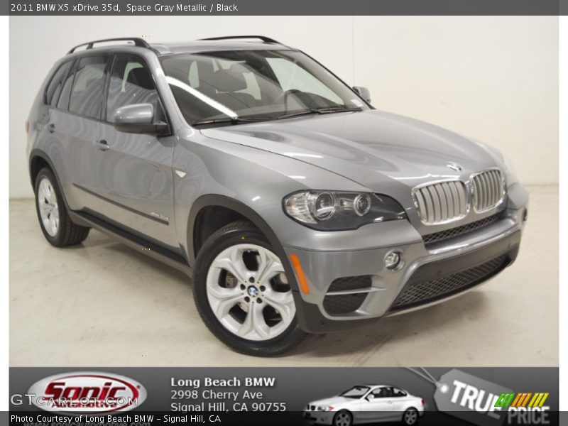 Space Gray Metallic / Black 2011 BMW X5 xDrive 35d