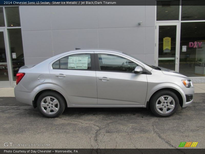 Silver Ice Metallic / Jet Black/Dark Titanium 2014 Chevrolet Sonic LS Sedan