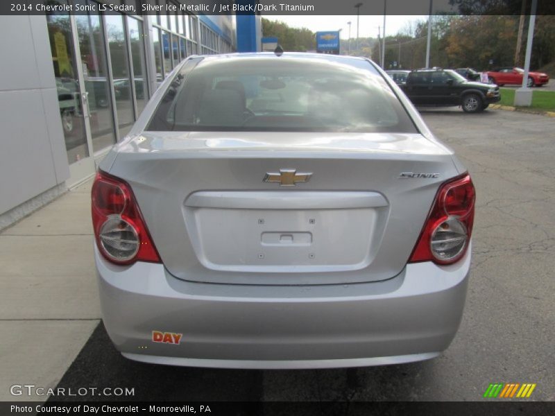 Silver Ice Metallic / Jet Black/Dark Titanium 2014 Chevrolet Sonic LS Sedan