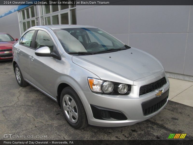 Silver Ice Metallic / Jet Black/Dark Titanium 2014 Chevrolet Sonic LS Sedan