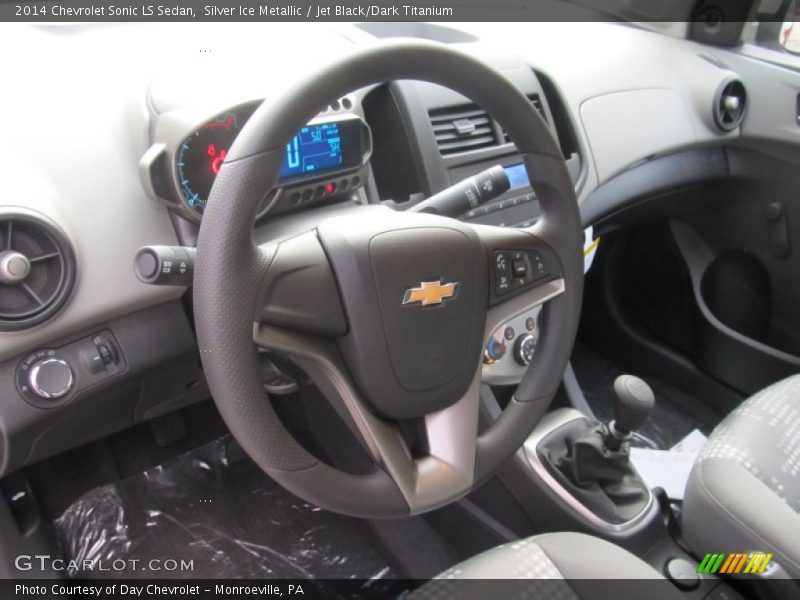 Silver Ice Metallic / Jet Black/Dark Titanium 2014 Chevrolet Sonic LS Sedan