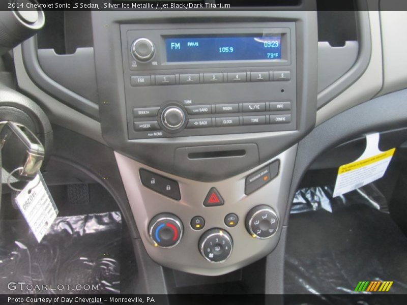 Silver Ice Metallic / Jet Black/Dark Titanium 2014 Chevrolet Sonic LS Sedan