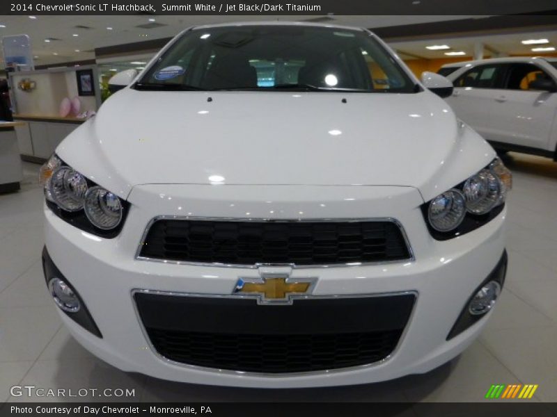 Summit White / Jet Black/Dark Titanium 2014 Chevrolet Sonic LT Hatchback
