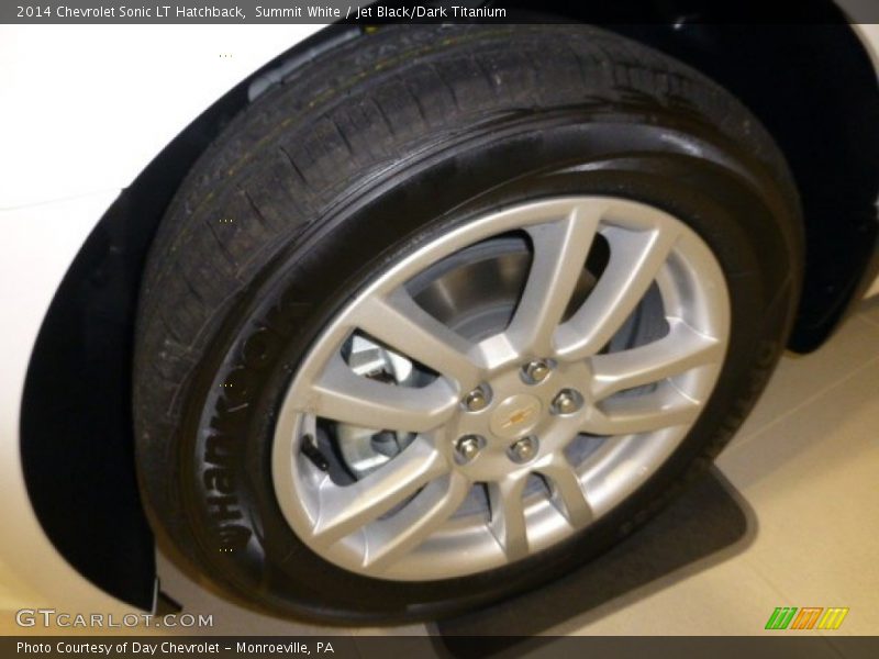 Summit White / Jet Black/Dark Titanium 2014 Chevrolet Sonic LT Hatchback