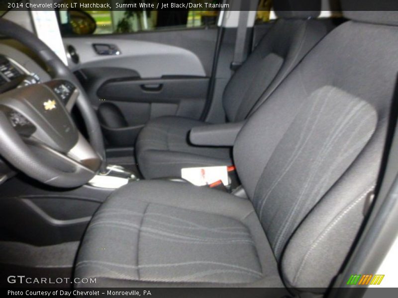 Summit White / Jet Black/Dark Titanium 2014 Chevrolet Sonic LT Hatchback
