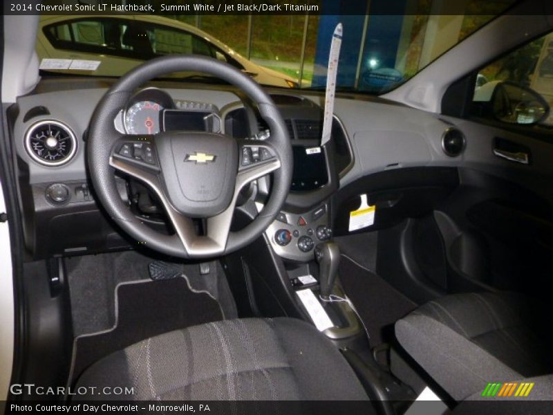 Summit White / Jet Black/Dark Titanium 2014 Chevrolet Sonic LT Hatchback