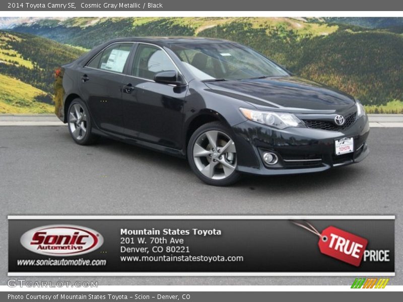 Cosmic Gray Metallic / Black 2014 Toyota Camry SE