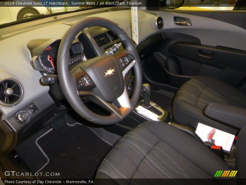 Summit White / Jet Black/Dark Titanium 2014 Chevrolet Sonic LT Hatchback