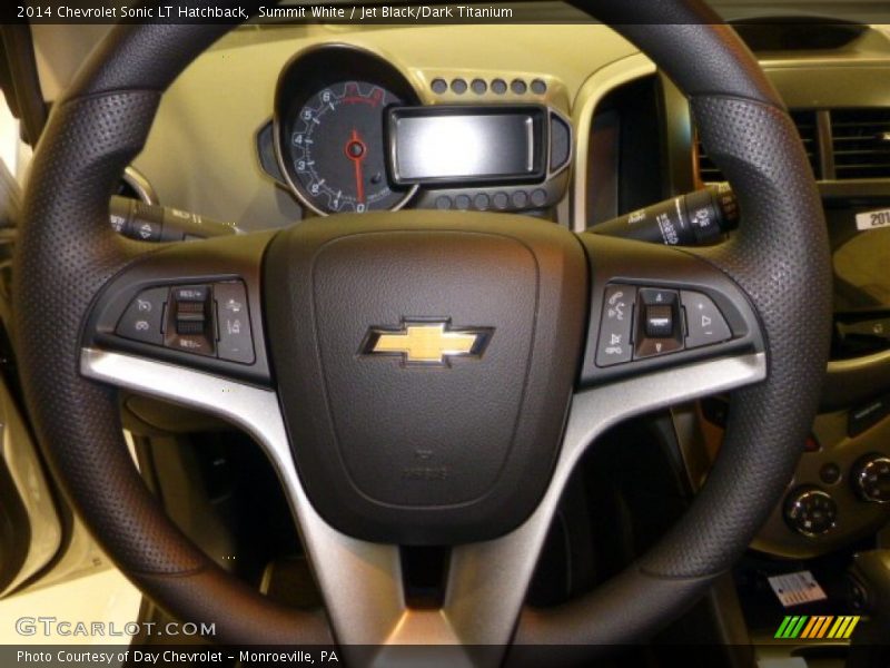 Summit White / Jet Black/Dark Titanium 2014 Chevrolet Sonic LT Hatchback