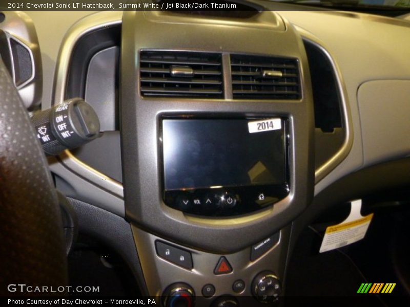 Summit White / Jet Black/Dark Titanium 2014 Chevrolet Sonic LT Hatchback
