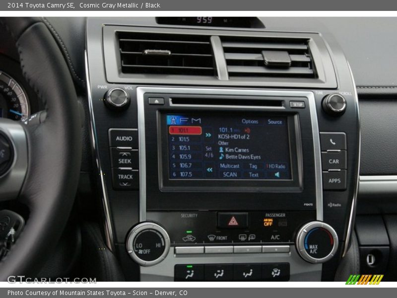 Cosmic Gray Metallic / Black 2014 Toyota Camry SE