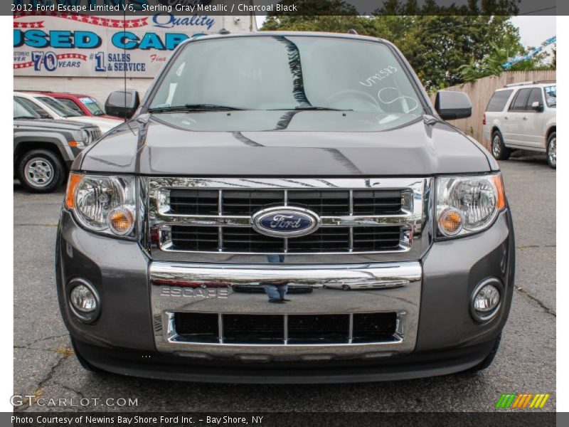 Sterling Gray Metallic / Charcoal Black 2012 Ford Escape Limited V6