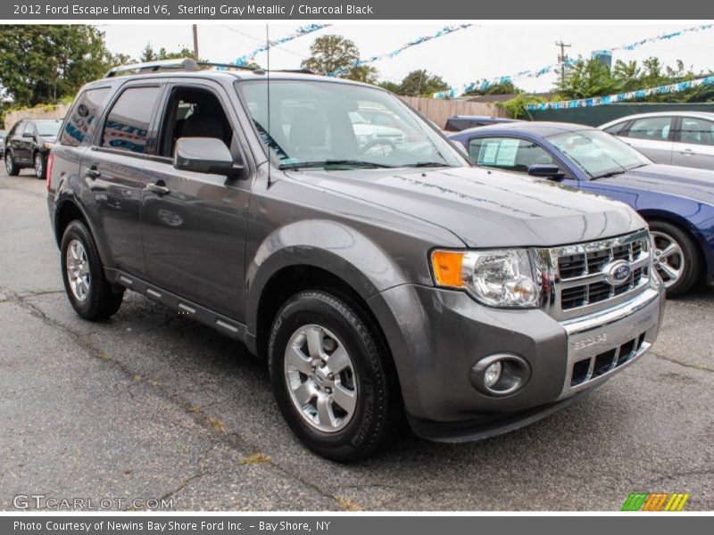 Sterling Gray Metallic / Charcoal Black 2012 Ford Escape Limited V6