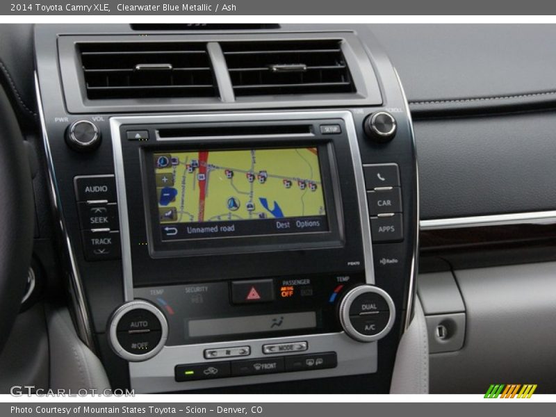 Clearwater Blue Metallic / Ash 2014 Toyota Camry XLE