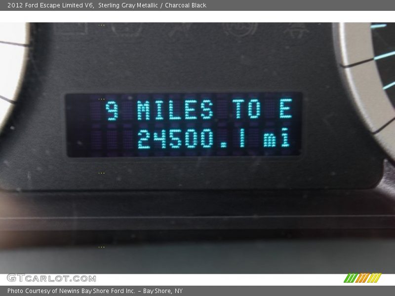 Sterling Gray Metallic / Charcoal Black 2012 Ford Escape Limited V6