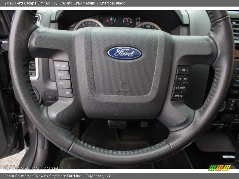 Sterling Gray Metallic / Charcoal Black 2012 Ford Escape Limited V6