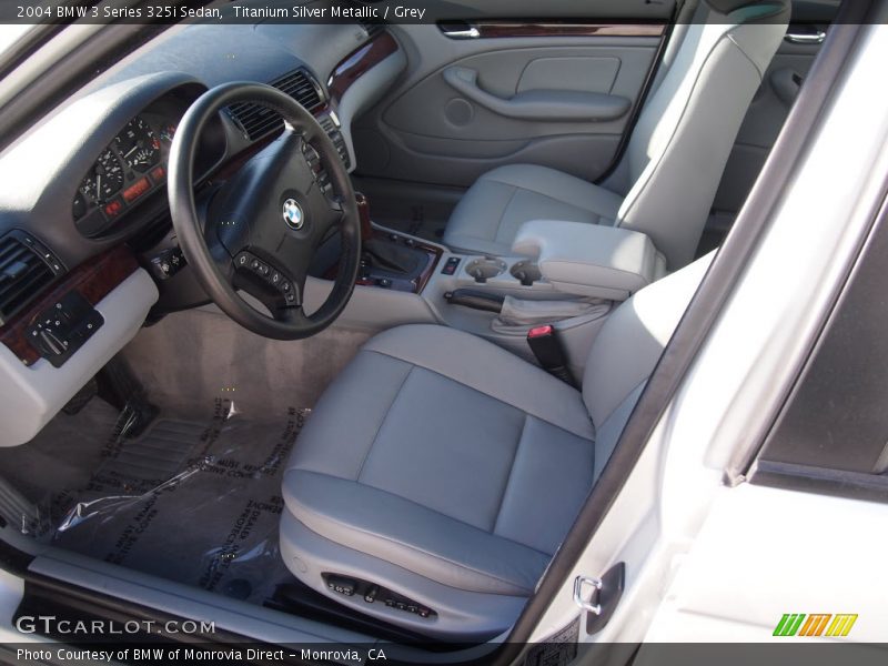 Titanium Silver Metallic / Grey 2004 BMW 3 Series 325i Sedan