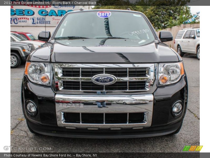 Ebony Black / Charcoal Black 2012 Ford Escape Limited V6