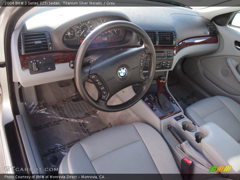 Titanium Silver Metallic / Grey 2004 BMW 3 Series 325i Sedan