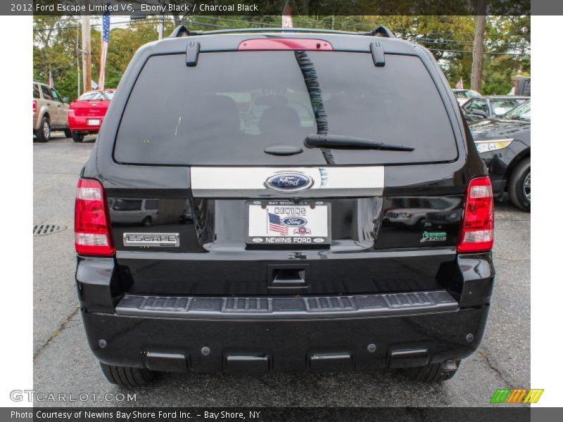 Ebony Black / Charcoal Black 2012 Ford Escape Limited V6