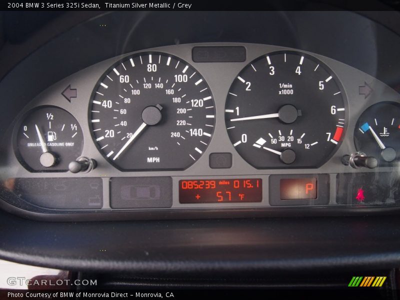 Titanium Silver Metallic / Grey 2004 BMW 3 Series 325i Sedan