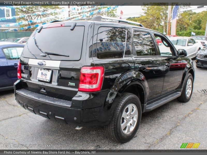 Ebony Black / Charcoal Black 2012 Ford Escape Limited V6