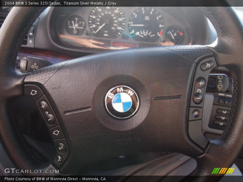 Titanium Silver Metallic / Grey 2004 BMW 3 Series 325i Sedan