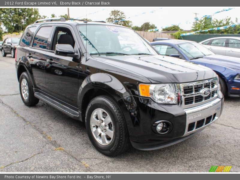 Ebony Black / Charcoal Black 2012 Ford Escape Limited V6