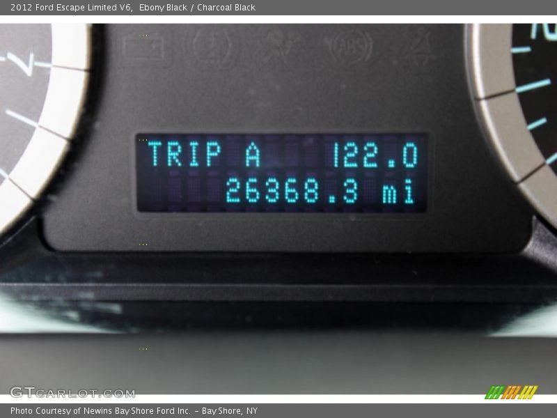 Ebony Black / Charcoal Black 2012 Ford Escape Limited V6
