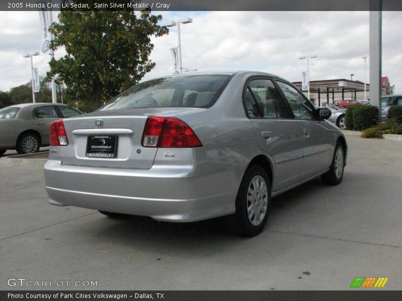 Satin Silver Metallic / Gray 2005 Honda Civic LX Sedan