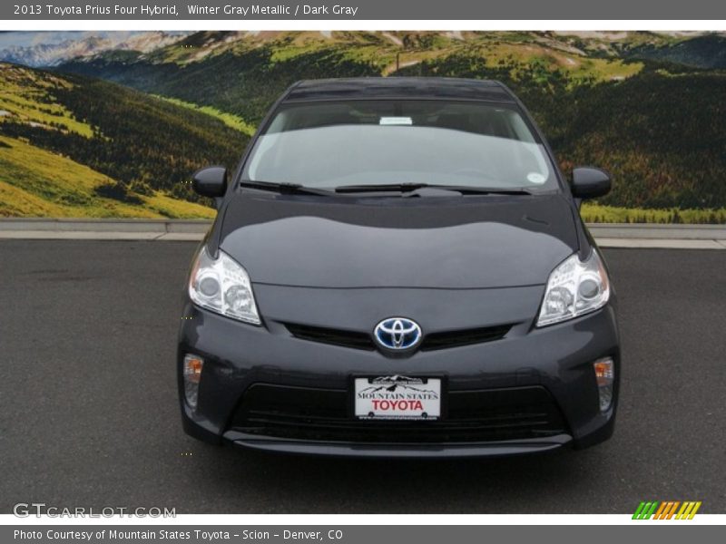 Winter Gray Metallic / Dark Gray 2013 Toyota Prius Four Hybrid