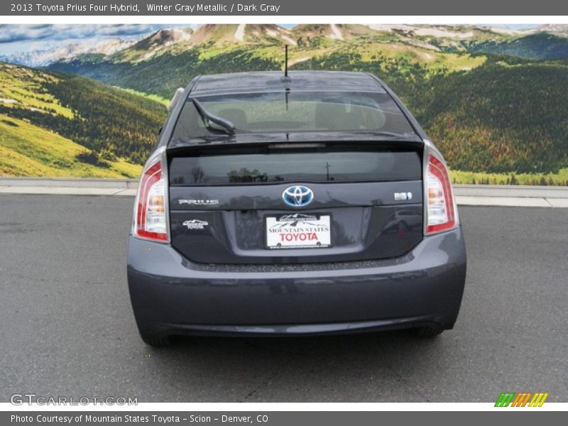 Winter Gray Metallic / Dark Gray 2013 Toyota Prius Four Hybrid