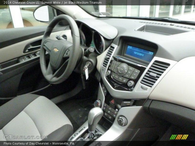 Summit White / Jet Black/Medium Titanium 2014 Chevrolet Cruze LS