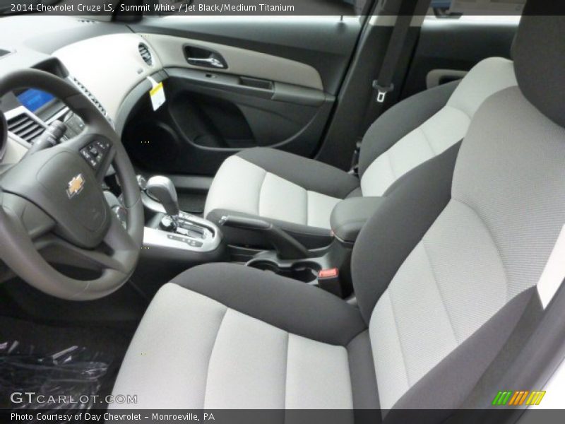 Summit White / Jet Black/Medium Titanium 2014 Chevrolet Cruze LS
