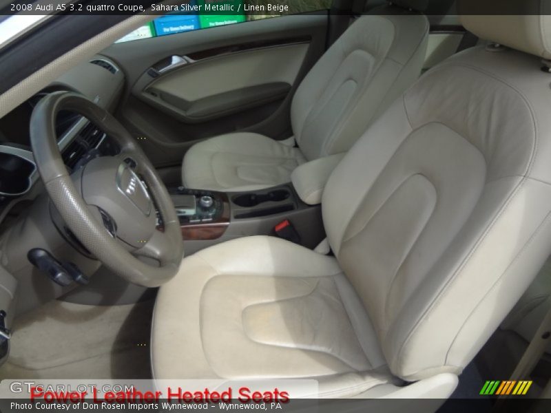 Sahara Silver Metallic / Linen Beige 2008 Audi A5 3.2 quattro Coupe