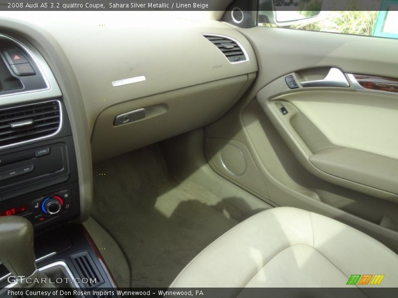 Sahara Silver Metallic / Linen Beige 2008 Audi A5 3.2 quattro Coupe