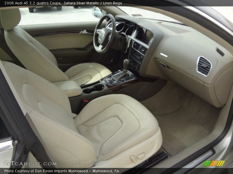 Sahara Silver Metallic / Linen Beige 2008 Audi A5 3.2 quattro Coupe