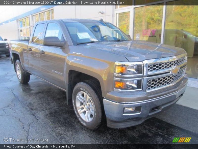 Brownstone Metallic / Jet Black 2014 Chevrolet Silverado 1500 LT Double Cab 4x4