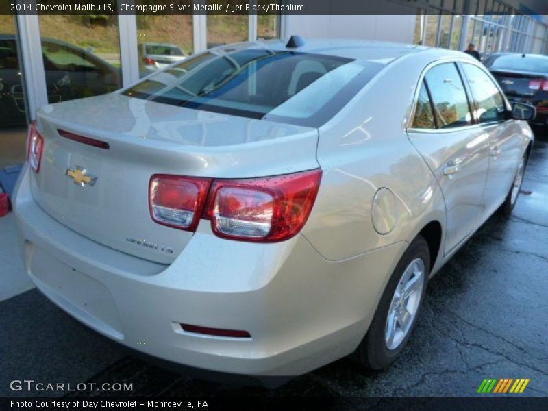 Champagne Silver Metallic / Jet Black/Titanium 2014 Chevrolet Malibu LS