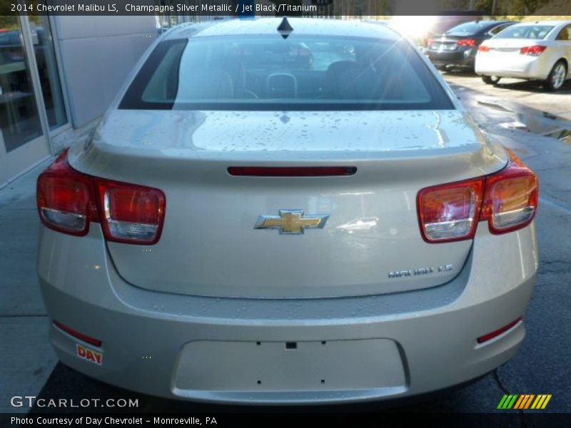 Champagne Silver Metallic / Jet Black/Titanium 2014 Chevrolet Malibu LS