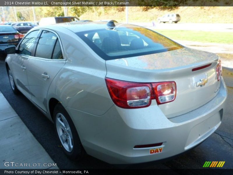 Champagne Silver Metallic / Jet Black/Titanium 2014 Chevrolet Malibu LS