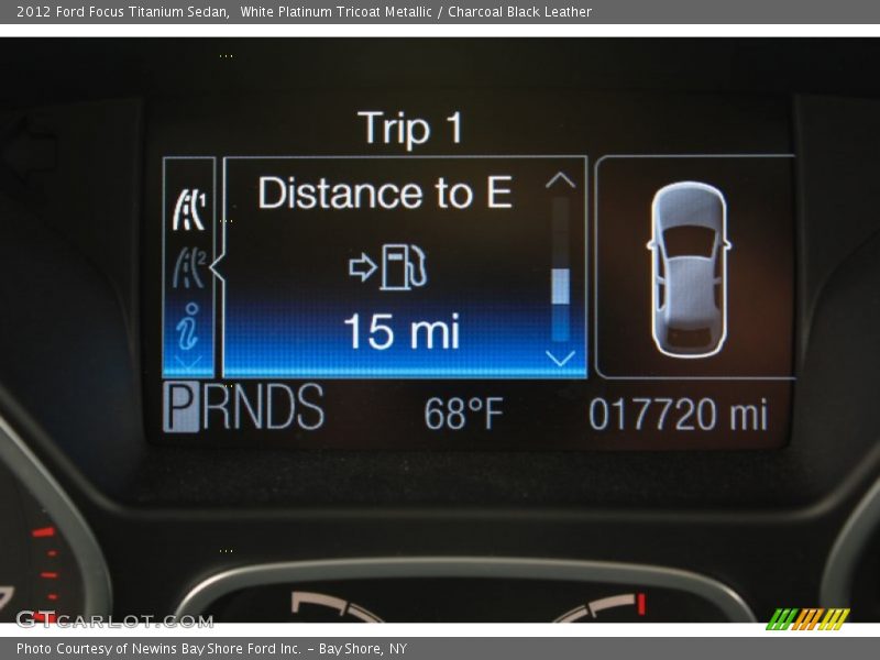 White Platinum Tricoat Metallic / Charcoal Black Leather 2012 Ford Focus Titanium Sedan