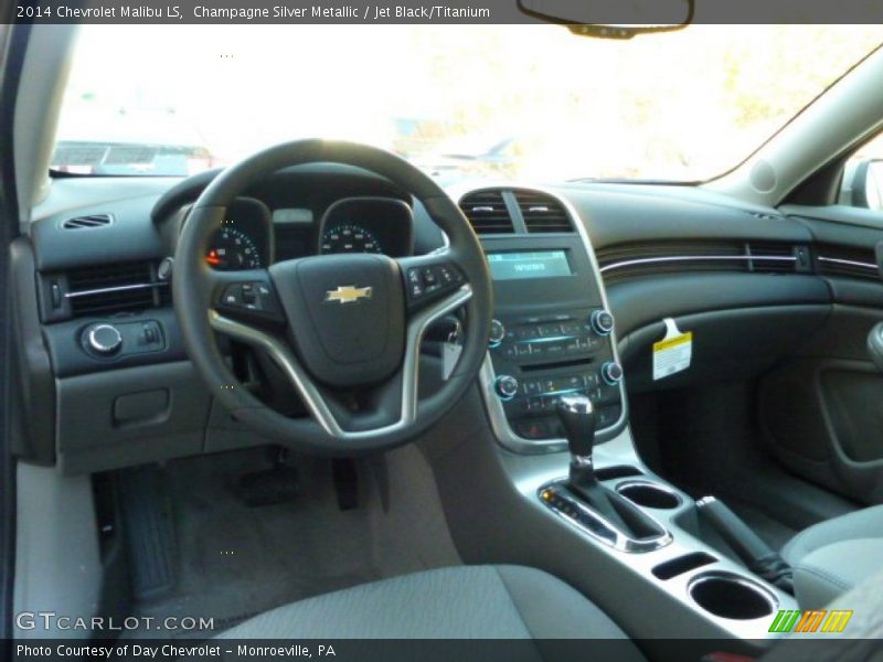 Champagne Silver Metallic / Jet Black/Titanium 2014 Chevrolet Malibu LS