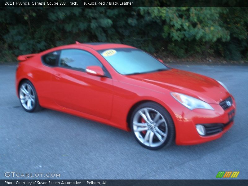 Tsukuba Red / Black Leather 2011 Hyundai Genesis Coupe 3.8 Track