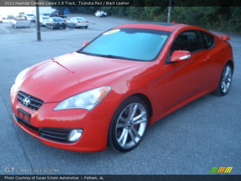 Tsukuba Red / Black Leather 2011 Hyundai Genesis Coupe 3.8 Track