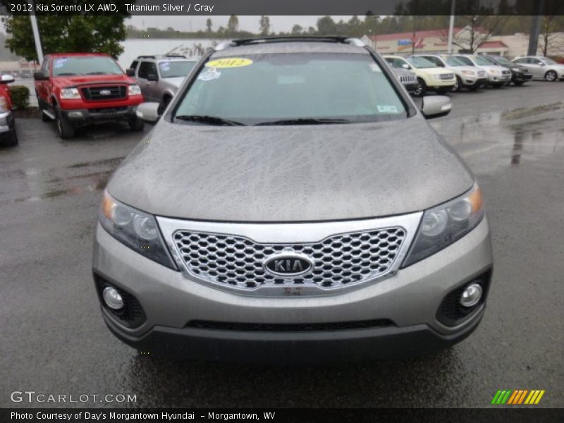 Titanium Silver / Gray 2012 Kia Sorento LX AWD